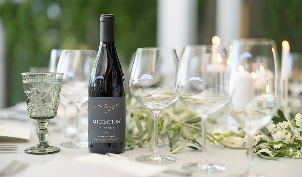 Farm to Fork wine dinner at Migration Winery