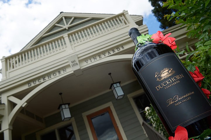 bottle of Duckhorn The Discussion at Derby event