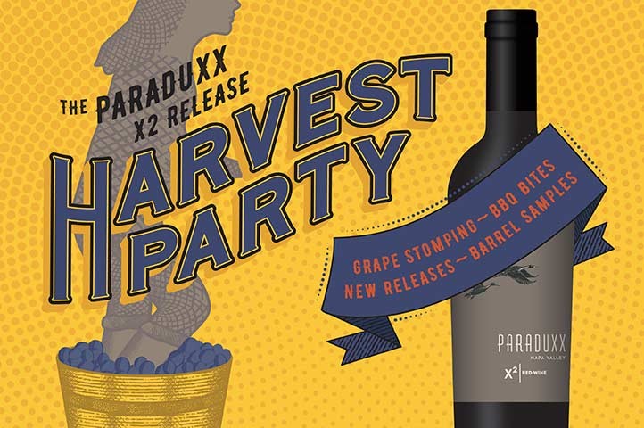 Bottle of Paraduxx X2 for Paraduxx Harvest Event